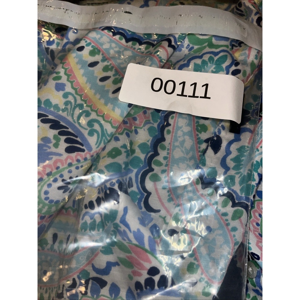 Chaps No Iron Paisley Shirt Womens Size Large Colorful Preppy Classic - Picture 6 of 6